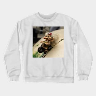 Unusual Hood Ornament Crewneck Sweatshirt